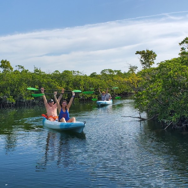 a small boat in a body of water