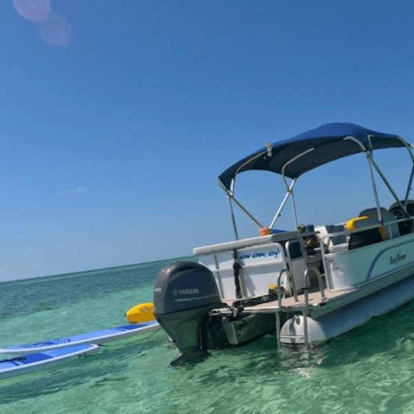 a small boat in a body of water