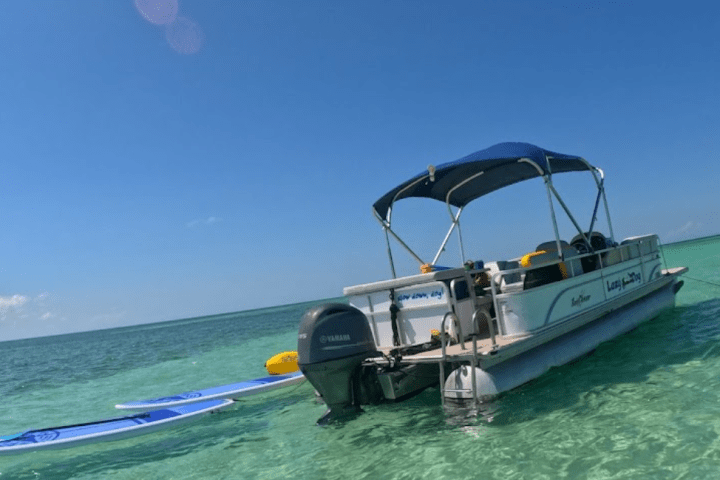 a small boat in a body of water